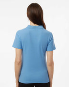AllPro 62800L, 12549 Women's Pique Polo, Carolina Blue