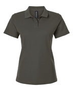 AllPro 62800L, 12549 Women's Pique Polo, Charcoal