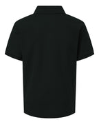 AllPro 62800Y, 12550 Youth Pique Polo, Black
