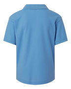 AllPro 62800Y, 12550 Youth Pique Polo, Carolina Blue