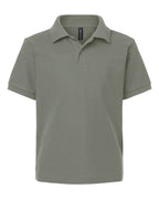 AllPro 62800Y, 12550 Youth Pique Polo, Greystone