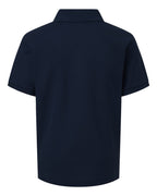 AllPro 62800Y, 12550 Youth Pique Polo, Navy