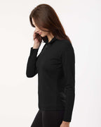 AllPro 41870L, 12556 Women's Pro-lock Performance Quarter-zip Pullover, Black