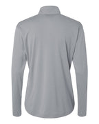 AllPro 41870L, 12556 Women's Pro-lock Performance Quarter-zip Pullover, Heather Steel