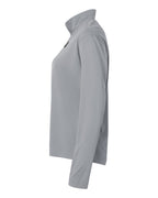 AllPro 41870L, 12556 Women's Pro-lock Performance Quarter-zip Pullover, Heather Steel