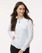 AllPro 41870L, 12556 Women's Pro-lock Performance Quarter-zip Pullover, White