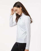 AllPro 41870L, 12556 Women's Pro-lock Performance Quarter-zip Pullover, White