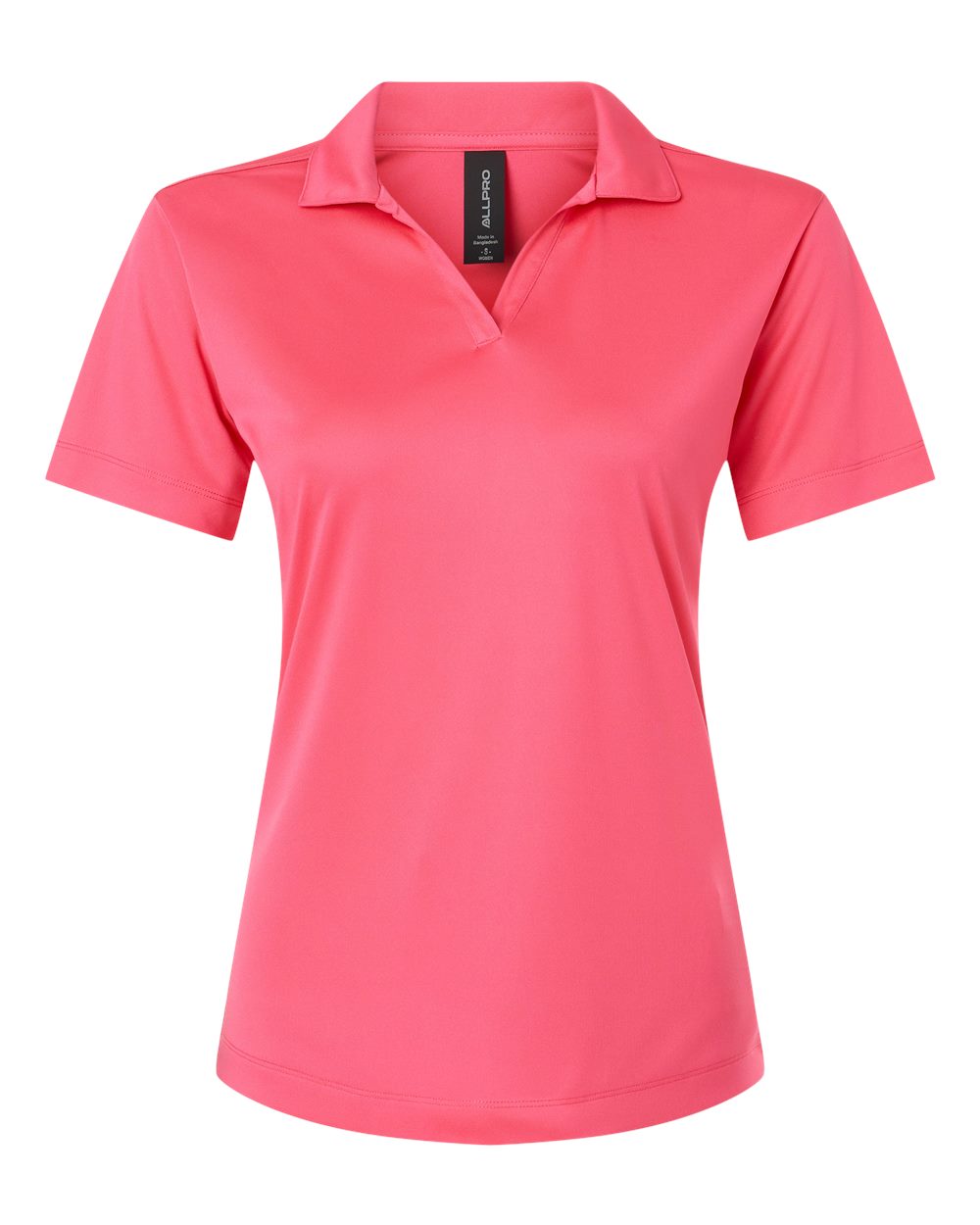 AllPro 41800L, 12563 Women's Pro-lock Performance Polo, Bright Pink