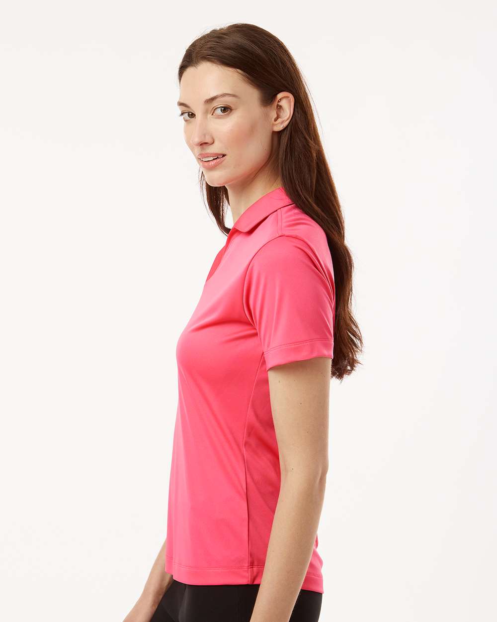 AllPro 41800L, 12563 Women's Pro-lock Performance Polo, Bright Pink
