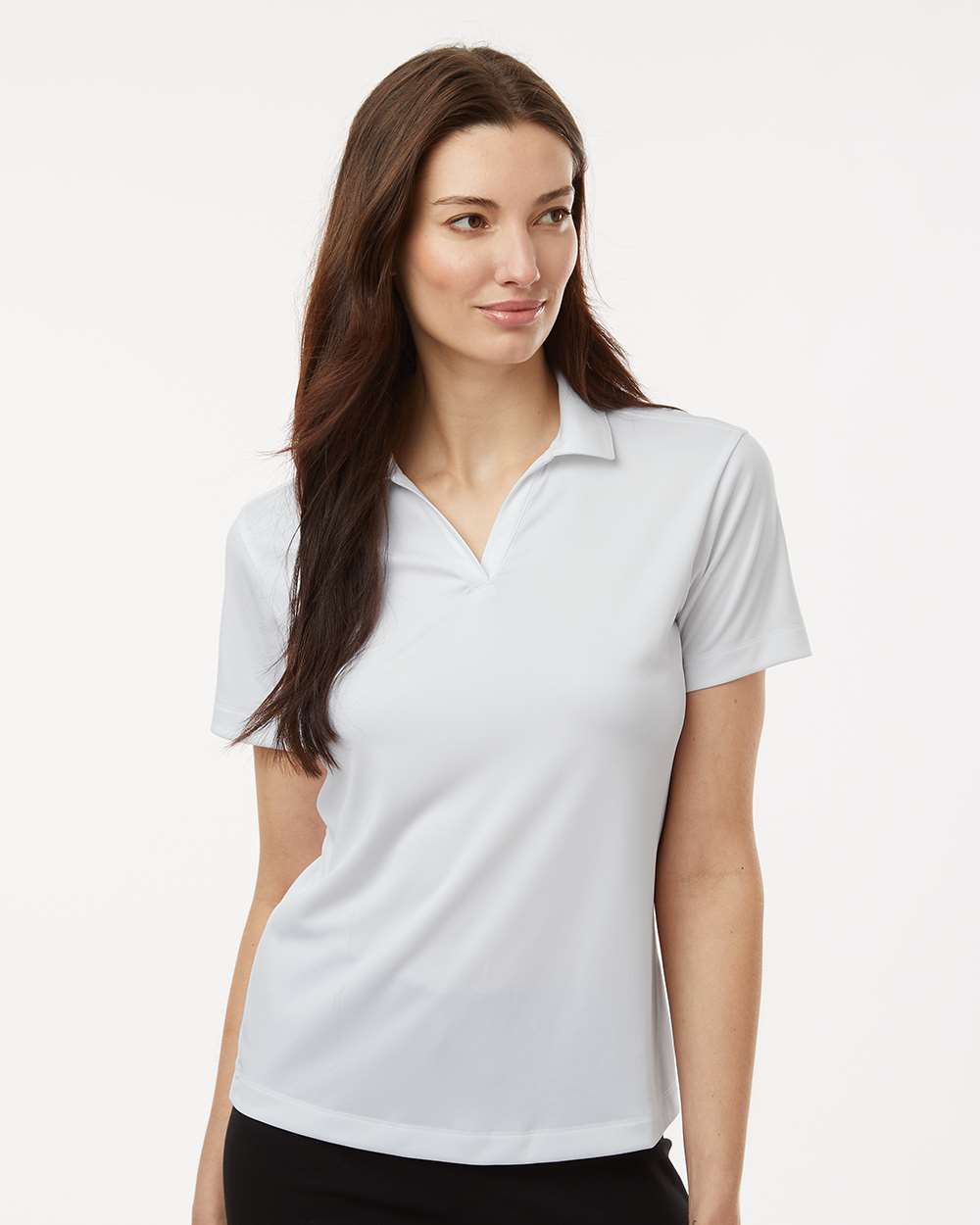 AllPro 41800L, 12563 Women's Pro-lock Performance Polo, White