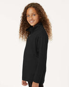 AllPro 41870Y, 12557 Youth Pro-lock Performance Quarter-zip Pullover, Black