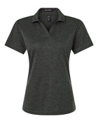 AllPro 4HM00L, 12562 Women's Pro-lock Performance Mélange Polo, Black Melange