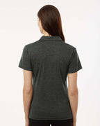 AllPro 4HM00L, 12562 Women's Pro-lock Performance Mélange Polo, Black Melange