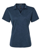 AllPro 4HM00L, 12562 Women's Pro-lock Performance Mélange Polo, Navy Melange