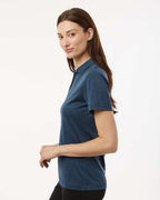 AllPro 4HM00L, 12562 Women's Pro-lock Performance Mélange Polo, Navy Melange