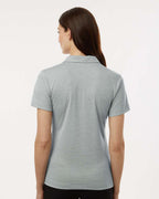 AllPro 4HM00L, 12562 Women's Pro-lock Performance Mélange Polo, Silver Melange