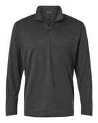 AllPro 4HM700, 12559 Men's Pro-lock Performance Mélange Quarter-zip Pullover, Black Melange