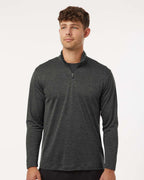 AllPro 4HM700, 12559 Men's Pro-lock Performance Mélange Quarter-zip Pullover, Black Melange