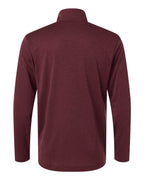 AllPro 4HM700, 12559 Men's Pro-lock Performance Mélange Quarter-zip Pullover, Maroon Melange