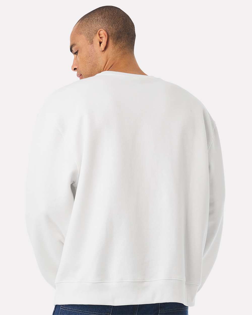 BELLA + CANVAS 4711, Fleece - Premium - Crew, White