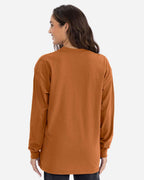 Next Level 7211, T-Shirts - Long Sleeve, Clay