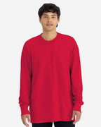 Next Level 7211, T-Shirts - Long Sleeve, Red
