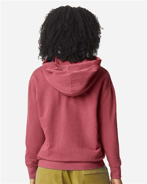 Comfort Colors 1467, Unisex Garment-dyed Lightweight Hooded Sweatshirt, Crimson