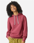 Comfort Colors 1467, Unisex Garment-dyed Lightweight Hooded Sweatshirt, Crimson
