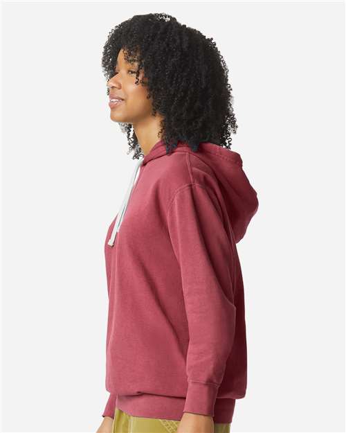 Comfort Colors 1467, Unisex Garment-dyed Lightweight Hooded Sweatshirt, Crimson