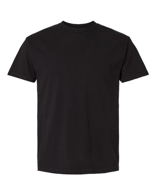 American Apparel 1301GD, Unisex Heavyweight Cotton Garment-dyed Tee, True Black