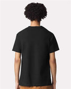 American Apparel 1301GD, Unisex Heavyweight Cotton Garment-dyed Tee, True Black