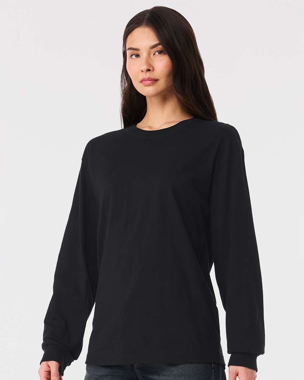 BELLA + CANVAS 3511, T-Shirts - Long Sleeve, Vintage Black