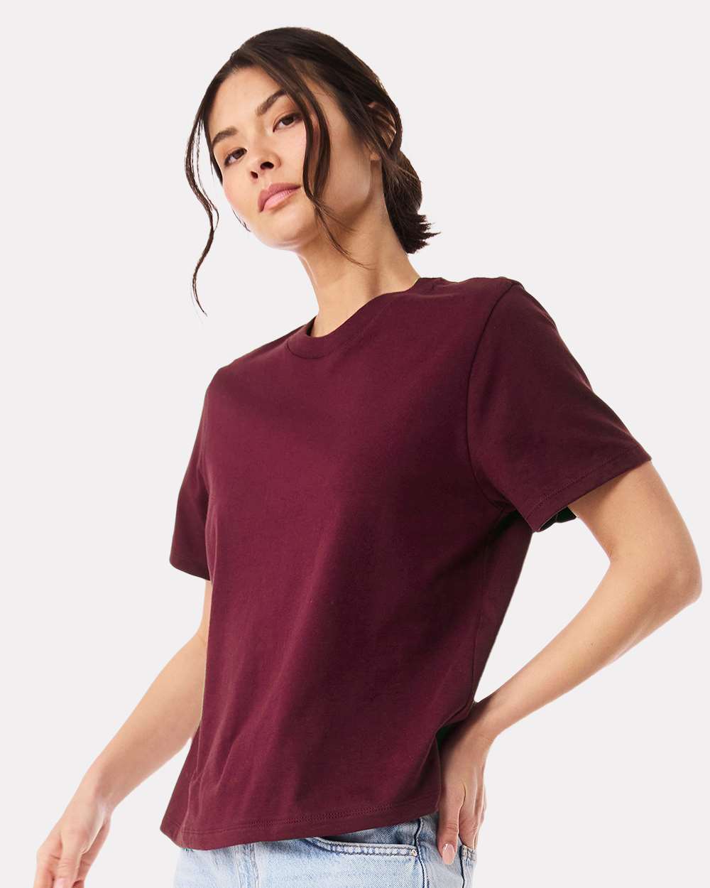 BELLA + CANVAS 6110, T-Shirts - Premium, Maroon