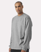 BELLA + CANVAS 4651, T-Shirts - Long Sleeve, Athletic Heather