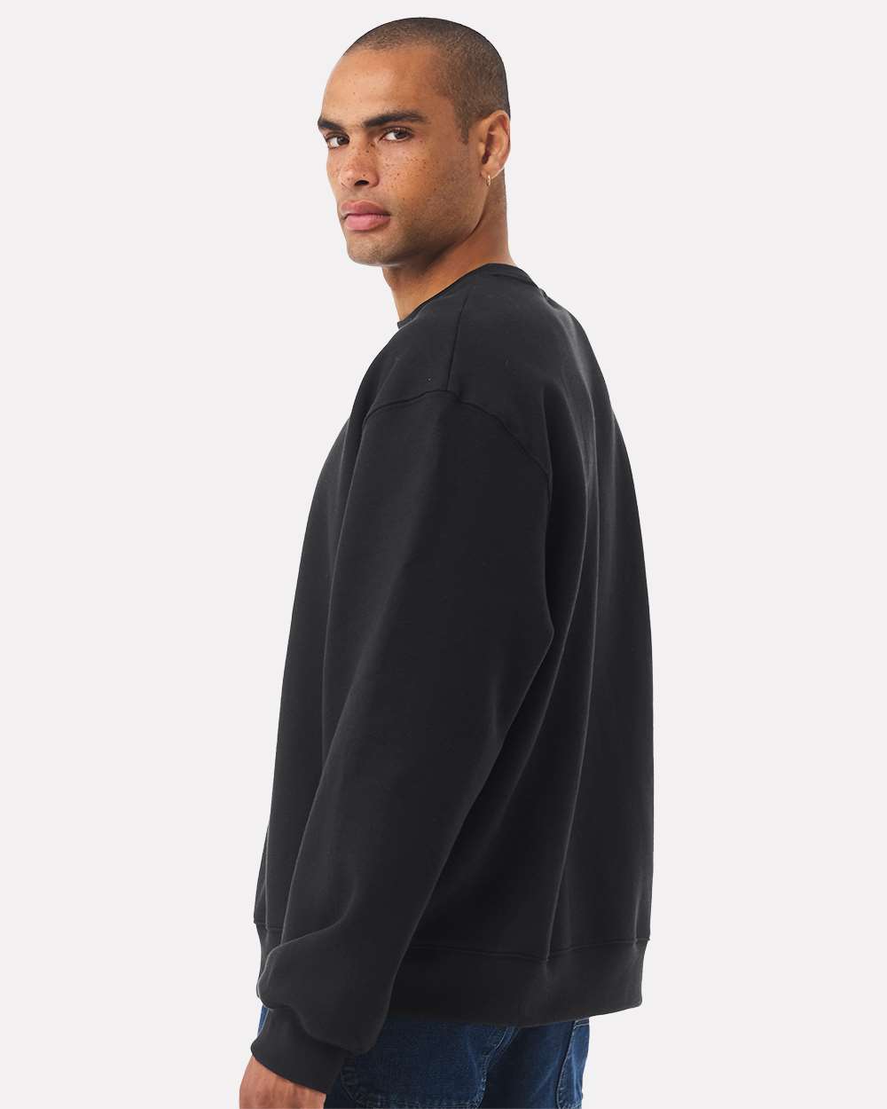 BELLA + CANVAS 4711, Fleece - Premium - Crew, Vintage Black
