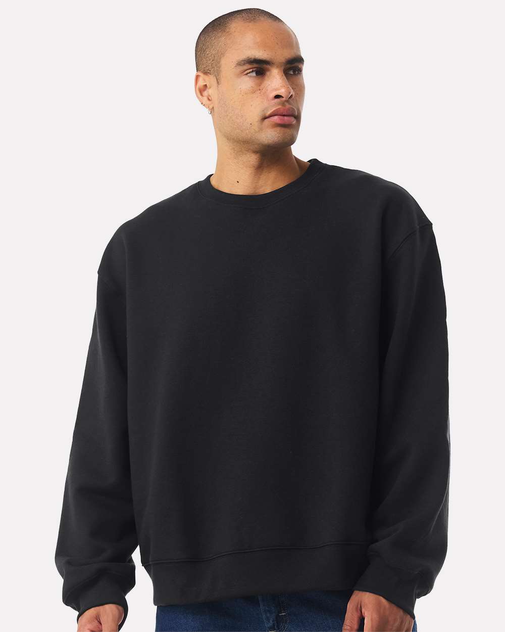 BELLA + CANVAS 4711, Fleece - Premium - Crew, Vintage Black