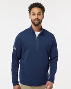 Adidas A588, Men's Spacer Quarter-zip Pullover, Black