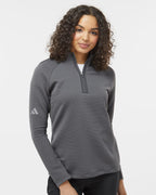 Adidas A589, Women's Spacer Quarter-zip Pullover, Black