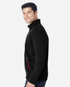 Spyder 187334, Men's Transport Soft Shell Jacket, Black/ Red
