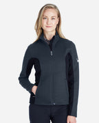 Spyder 187335, Women's Constant Full-zip Sweater Fleece Jacket, Frontier/ Black/ White