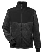 Spyder S17740, Men's Passage Sweater Jacket, Black Powder/ Black