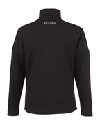 Spyder S18068, Men's Constant Canyon Quarter-zip Pullover, Black