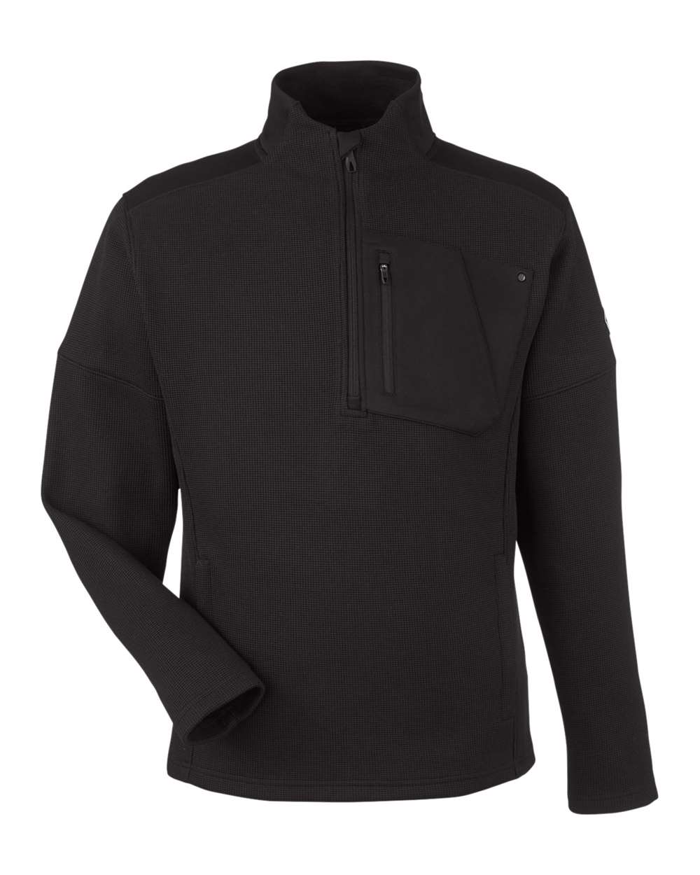 Spyder S18068, Men's Constant Canyon Quarter-zip Pullover, Black