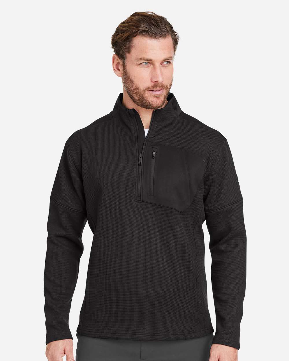 Spyder S18068, Men's Constant Canyon Quarter-zip Pullover, Black