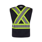 CX2 Hi-Vis L01170, - Protector - Tricot Hi-vis 5 Point Tear Away Vest - One Size, Navy