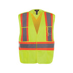 CX2 Hi-Vis L01170, - Protector - Tricot Hi-vis 5 Point Tear Away Vest - One Size, Hi-Vis Yellow