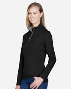 Devon & Jones DG479W, Knits & Layering, Black/ Grey Heather/ Graphite