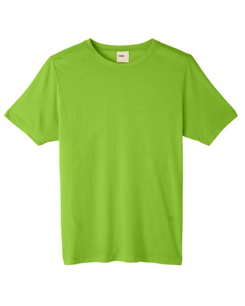 CORE365 CE111, Unisex Fusion Chromasoft Performance T-shirt, Acid Green