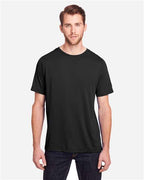CORE365 CE111, Unisex Fusion Chromasoft Performance T-shirt, Black
