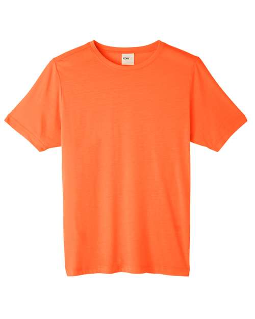 CORE365 CE111, Unisex Fusion Chromasoft Performance T-shirt, Campus Orange
